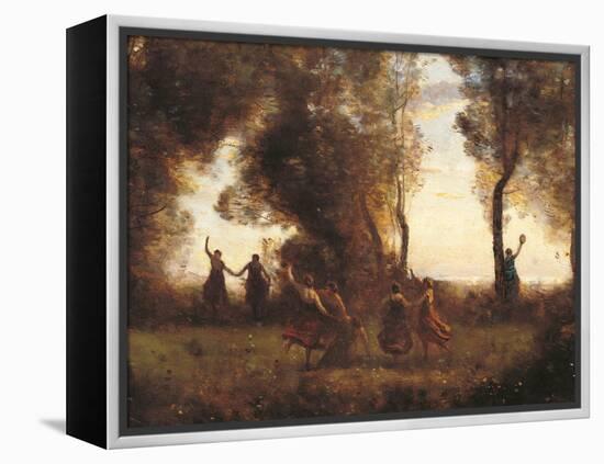 The Dance of the Nymphs-Jean-Baptiste-Camille Corot-Framed Premier Image Canvas