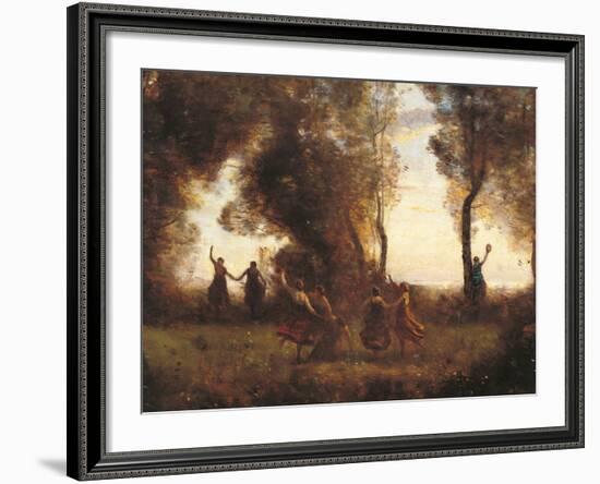 The Dance of the Nymphs-Jean-Baptiste-Camille Corot-Framed Giclee Print