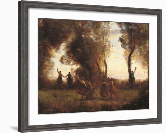 The Dance of the Nymphs-Jean-Baptiste-Camille Corot-Framed Giclee Print