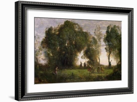 The Dance of the Nymphs-Jean-Baptiste-Camille Corot-Framed Giclee Print