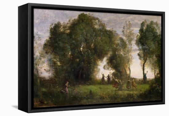 The Dance of the Nymphs-Jean-Baptiste-Camille Corot-Framed Premier Image Canvas