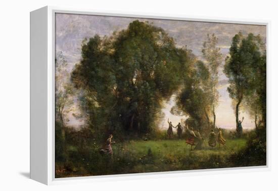 The Dance of the Nymphs-Jean-Baptiste-Camille Corot-Framed Premier Image Canvas