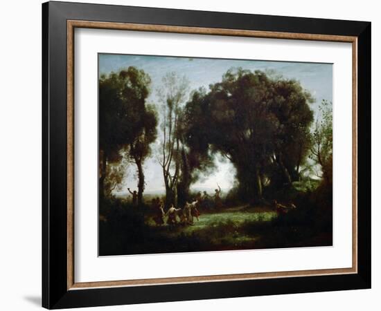 The Dance of the Nymphs-Jean-Baptiste-Camille Corot-Framed Giclee Print