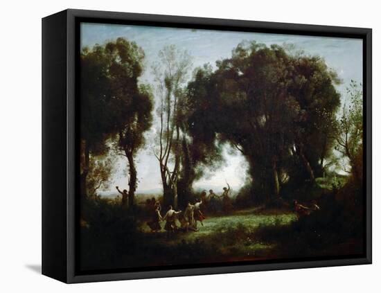 The Dance of the Nymphs-Jean-Baptiste-Camille Corot-Framed Premier Image Canvas