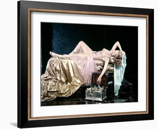 The Dance of the Seven Veils by William Dieterle with Rita Hayworth 1953-null-Framed Photo