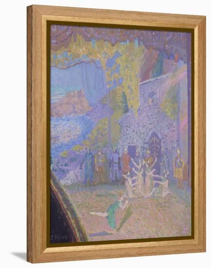 The Dance of the Spirit of Ireland, the Alhambra Music Hall-Spencer Frederick Gore-Framed Premier Image Canvas