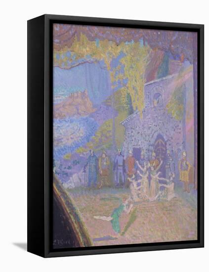 The Dance of the Spirit of Ireland, the Alhambra Music Hall-Spencer Frederick Gore-Framed Premier Image Canvas