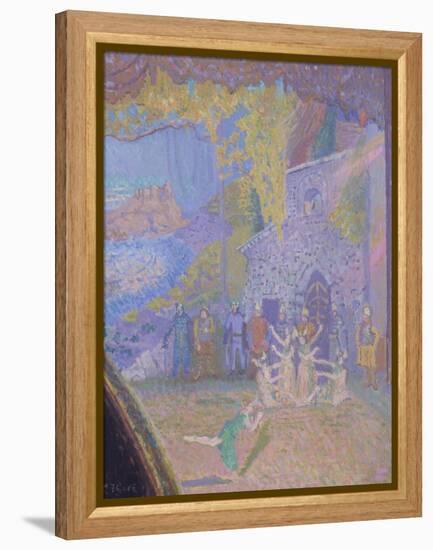 The Dance of the Spirit of Ireland, the Alhambra Music Hall-Spencer Frederick Gore-Framed Premier Image Canvas