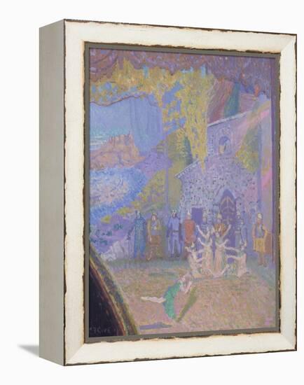 The Dance of the Spirit of Ireland, the Alhambra Music Hall-Spencer Frederick Gore-Framed Premier Image Canvas