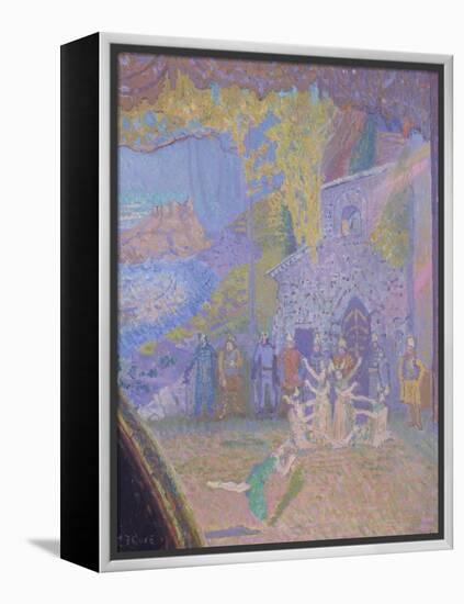 The Dance of the Spirit of Ireland, the Alhambra Music Hall-Spencer Frederick Gore-Framed Premier Image Canvas