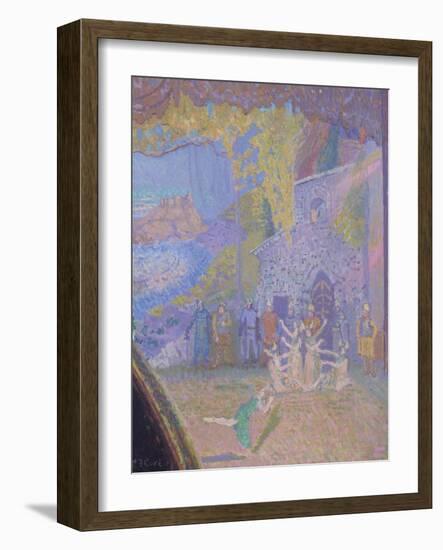 The Dance of the Spirit of Ireland, the Alhambra Music Hall-Spencer Frederick Gore-Framed Giclee Print