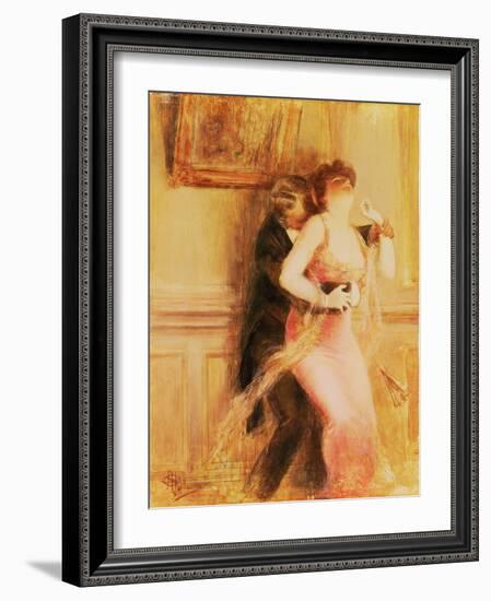The Dance (Oil on Panel)-Albert Guillaume-Framed Giclee Print