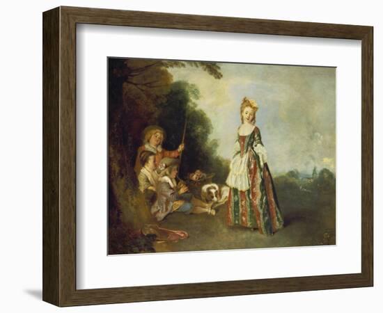 The Dance (Or: Iris), about 1719-Jean Antoine Watteau-Framed Giclee Print