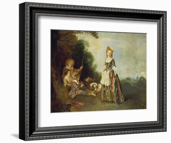 The Dance (Or: Iris), about 1719-Jean Antoine Watteau-Framed Giclee Print