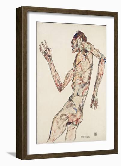 The Dancer, 1913-Egon Schiele-Framed Giclee Print