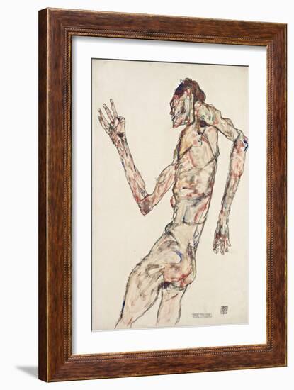 The Dancer, 1913-Egon Schiele-Framed Giclee Print