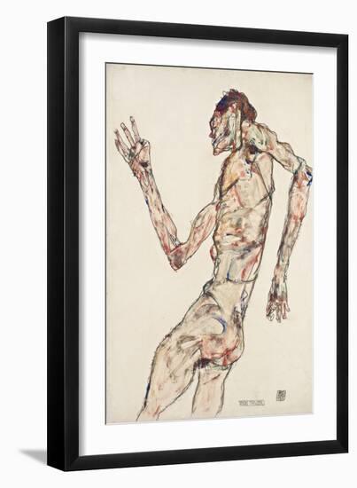 The Dancer, 1913-Egon Schiele-Framed Giclee Print