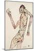 The Dancer, 1913-Egon Schiele-Mounted Giclee Print
