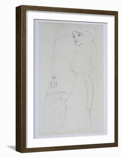 The Dancer Moa, 1911-Egon Schiele-Framed Collectable Print