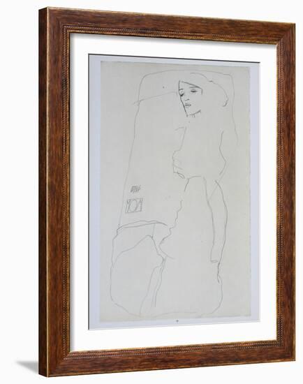 The Dancer Moa, 1911-Egon Schiele-Framed Collectable Print