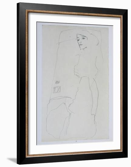 The Dancer Moa, 1911-Egon Schiele-Framed Collectable Print