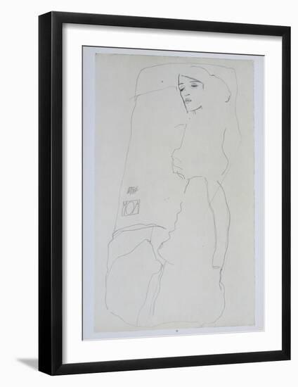 The Dancer Moa, 1911-Egon Schiele-Framed Collectable Print