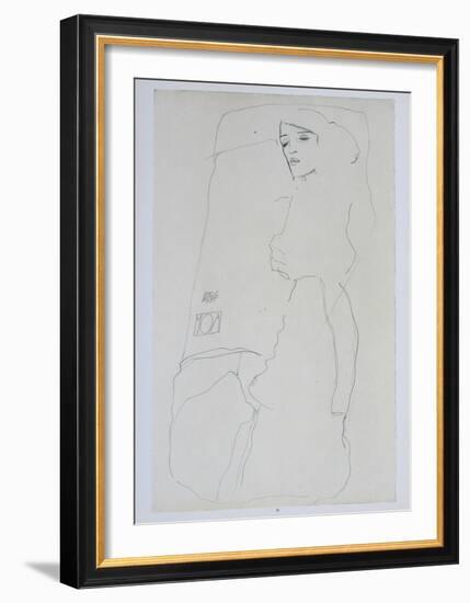 The Dancer Moa, 1911-Egon Schiele-Framed Collectable Print