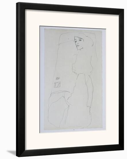 The Dancer Moa, 1911-Egon Schiele-Framed Art Print