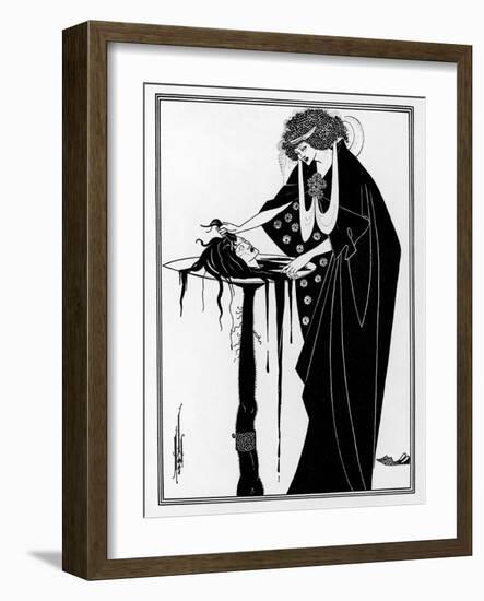 The Dancer's Reward: The Head on a Platter-Aubrey Beardsley-Framed Photographic Print