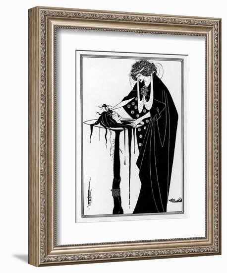 The Dancer's Reward: The Head on a Platter-Aubrey Beardsley-Framed Photographic Print