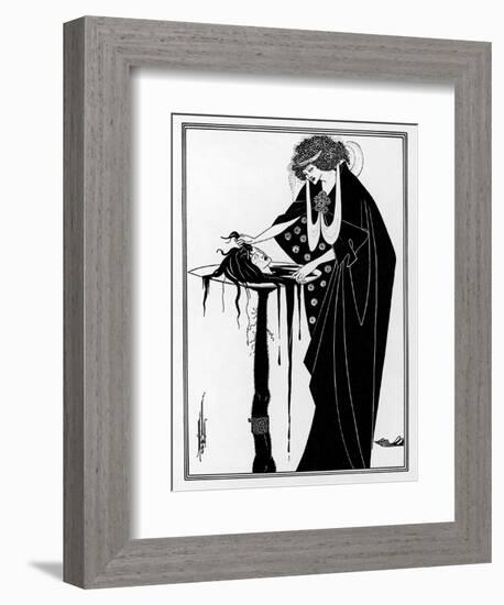 The Dancer's Reward: The Head on a Platter-Aubrey Beardsley-Framed Photographic Print