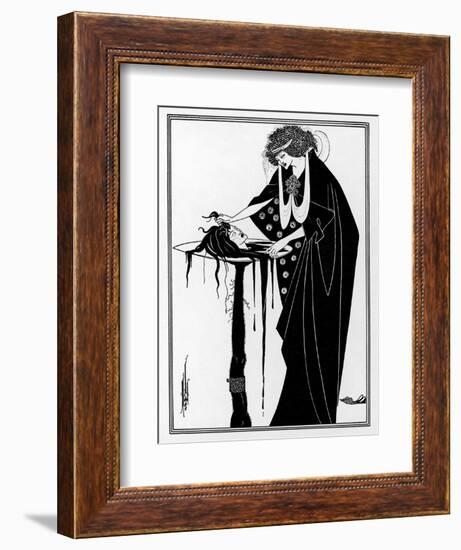 The Dancer's Reward: The Head on a Platter-Aubrey Beardsley-Framed Photographic Print