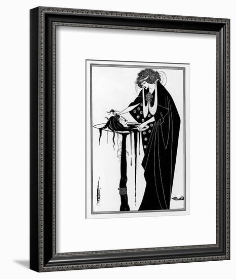 The Dancer's Reward: The Head on a Platter-Aubrey Beardsley-Framed Photographic Print