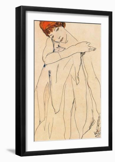 The Dancer-Egon Schiele-Framed Art Print