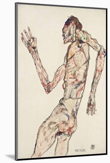 The Dancer-Egon Schiele-Mounted Art Print