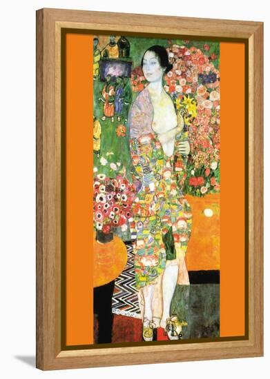 The Dancer-Gustav Klimt-Framed Stretched Canvas