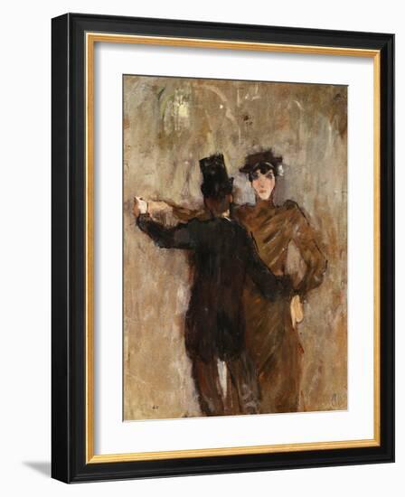 The Dancers; Les Danseurs, (Oil on Canvas)-Louis Valtat-Framed Giclee Print