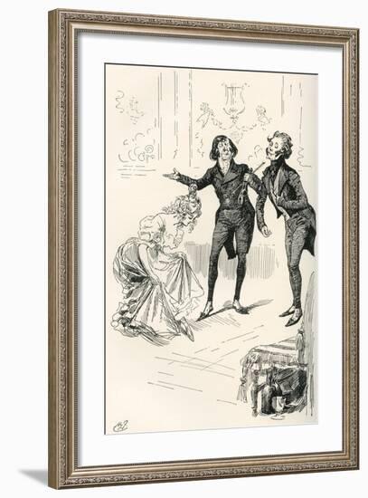 The Dancing Academy. Mr. Cooper-null-Framed Giclee Print