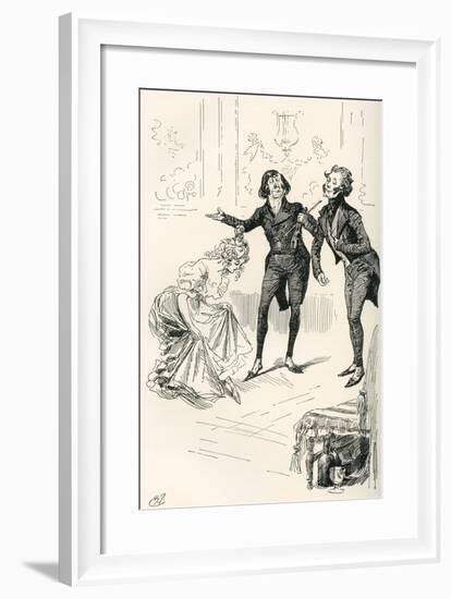 The Dancing Academy. Mr. Cooper-null-Framed Giclee Print