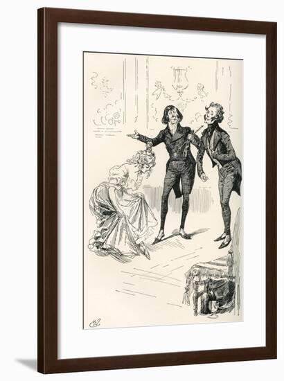 The Dancing Academy. Mr. Cooper-null-Framed Giclee Print