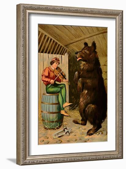 'The Dancing Bear', 1901-Edward Henry Wehnert-Framed Giclee Print