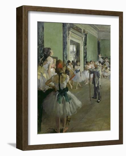 The Dancing Class, about 1873/1876-Edgar Degas-Framed Giclee Print