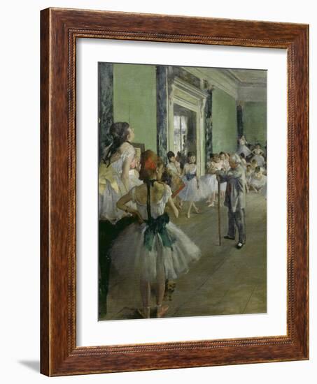 The Dancing Class, about 1873/1876-Edgar Degas-Framed Giclee Print