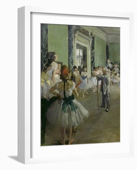 The Dancing Class, about 1873/1876-Edgar Degas-Framed Giclee Print