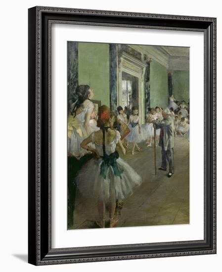 The Dancing Class, about 1873/1876-Edgar Degas-Framed Giclee Print