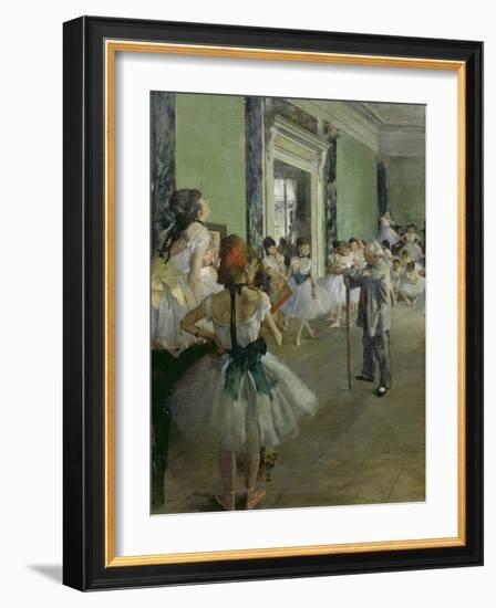 The Dancing Class, about 1873/1876-Edgar Degas-Framed Giclee Print