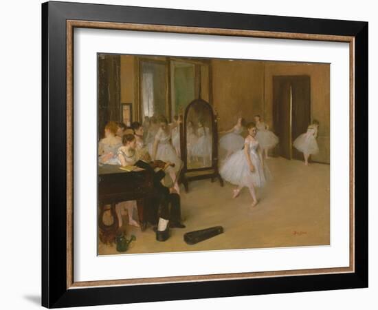 The Dancing Class, c.1871-Edgar Degas-Framed Giclee Print