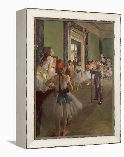 The Dancing Class, circa 1873-76-Edgar Degas-Framed Premier Image Canvas