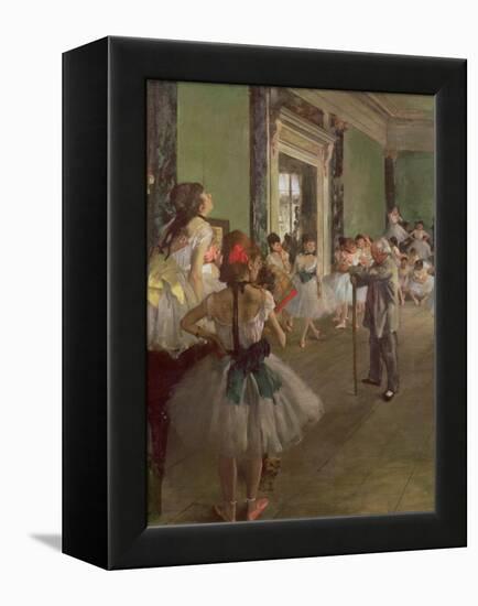 The Dancing Class, circa 1873-76-Edgar Degas-Framed Premier Image Canvas