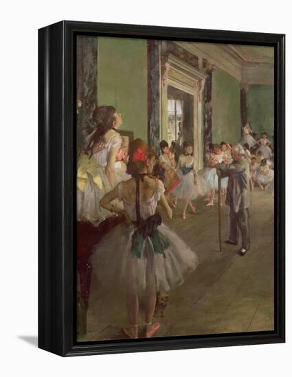 The Dancing Class, circa 1873-76-Edgar Degas-Framed Premier Image Canvas